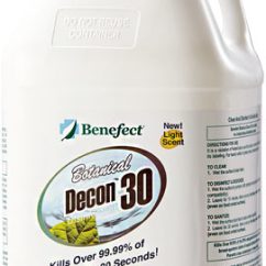 3.78 L Bottle of Benefect Decon 30 Hospital Grade Disinfectant in Light Lemon and Thyme Scent