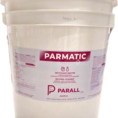 18.7 L Pail of Parmatic Floor Cleaner, a concentrated, all-purpose solution that cleans deeply without compromising floor finishes