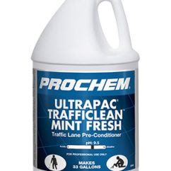 3.87 L Jug of Prochem Ultrapac Trafficlean Mint Fresh, Traffic Lane High Concentration Pre-Conditioning Carpet Cleaner