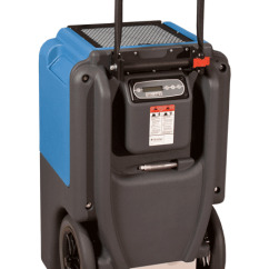 LGR7000 XLi Dehumidifier by DriEaz for warehouse humidity control, and flood restoration drying back view
