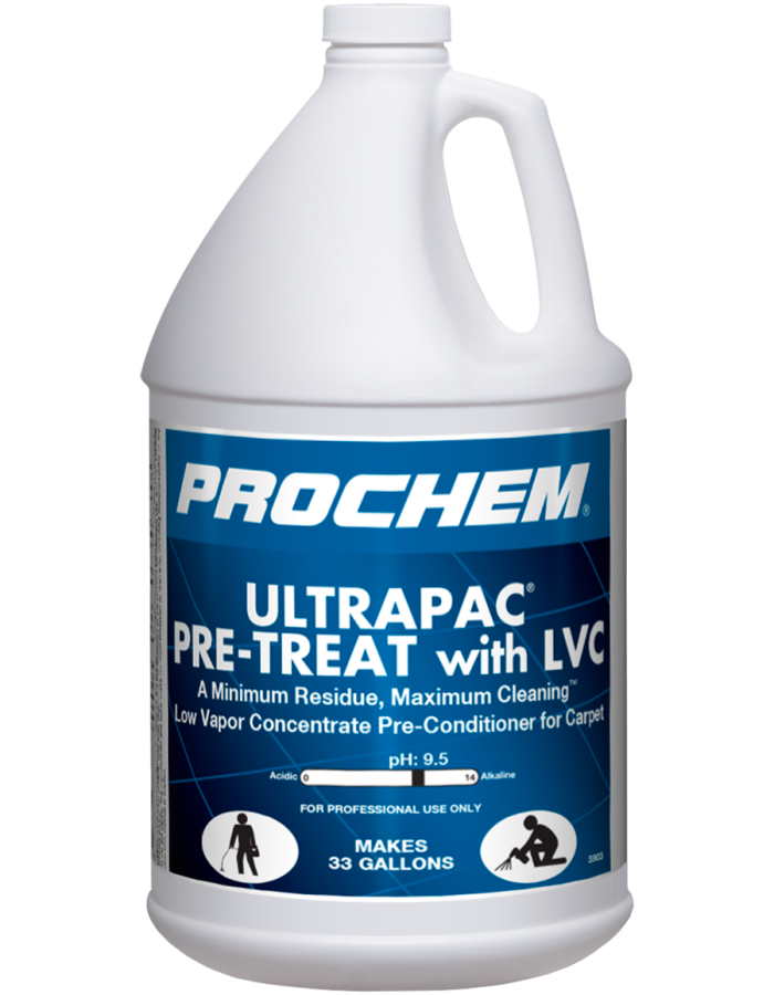 1 Gallon Bottle of Proche Ultrapac Pre-treat with LVC Preconditioning Spray for Carpet by Legend Brands