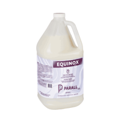 4L Jug of Canadian Manufactured Equinox Floor Finish by Parall, high traffic floor finish that leaves a wet-look shine.