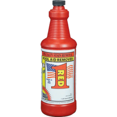 1 Quart Bottle of Red One Dye Stain Remover by Pro's Choice