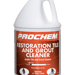 4 L Jug of Restoration Tile and Grout Cleaner, Acidic Tile and Grout cleaner by Prochem