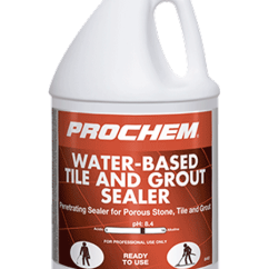 4L Jug of Prochem Water-based Tile and Grout Sealer, the best deep penetrating sealer for porous stone, tile, and grout.