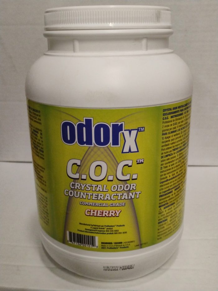 OdorX C.O.C Crystal Odor Counteractant - Cherry (6lb Jar)