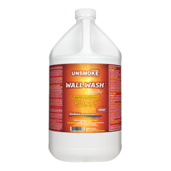1 Gallon Jug of Unsmoke Wall Wash, smoke damage hard surface cleaner for disaster restoration jobs.