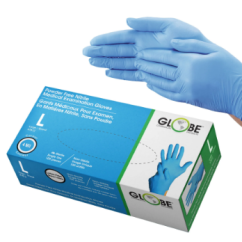 Globe Nitrile Gloves - Large (100/box)