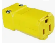 Plug, Female Straight Blade Connector 15A 125VAC